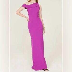Sachin + Babi One-Shoulder Purple Long Dress